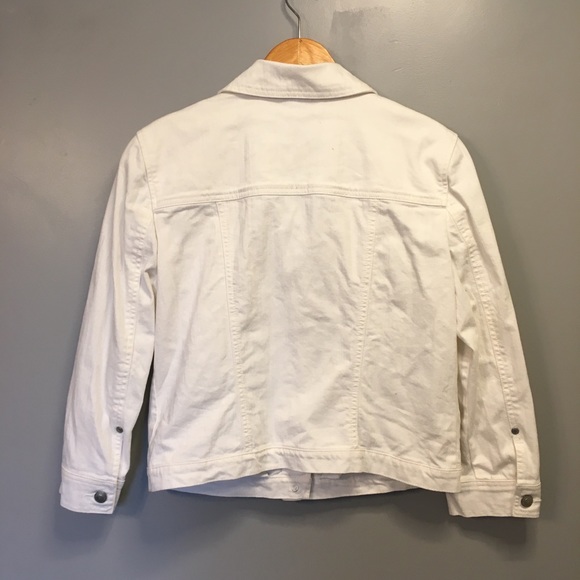 Charter Club White Jean Jacket - Picture 3 of 5